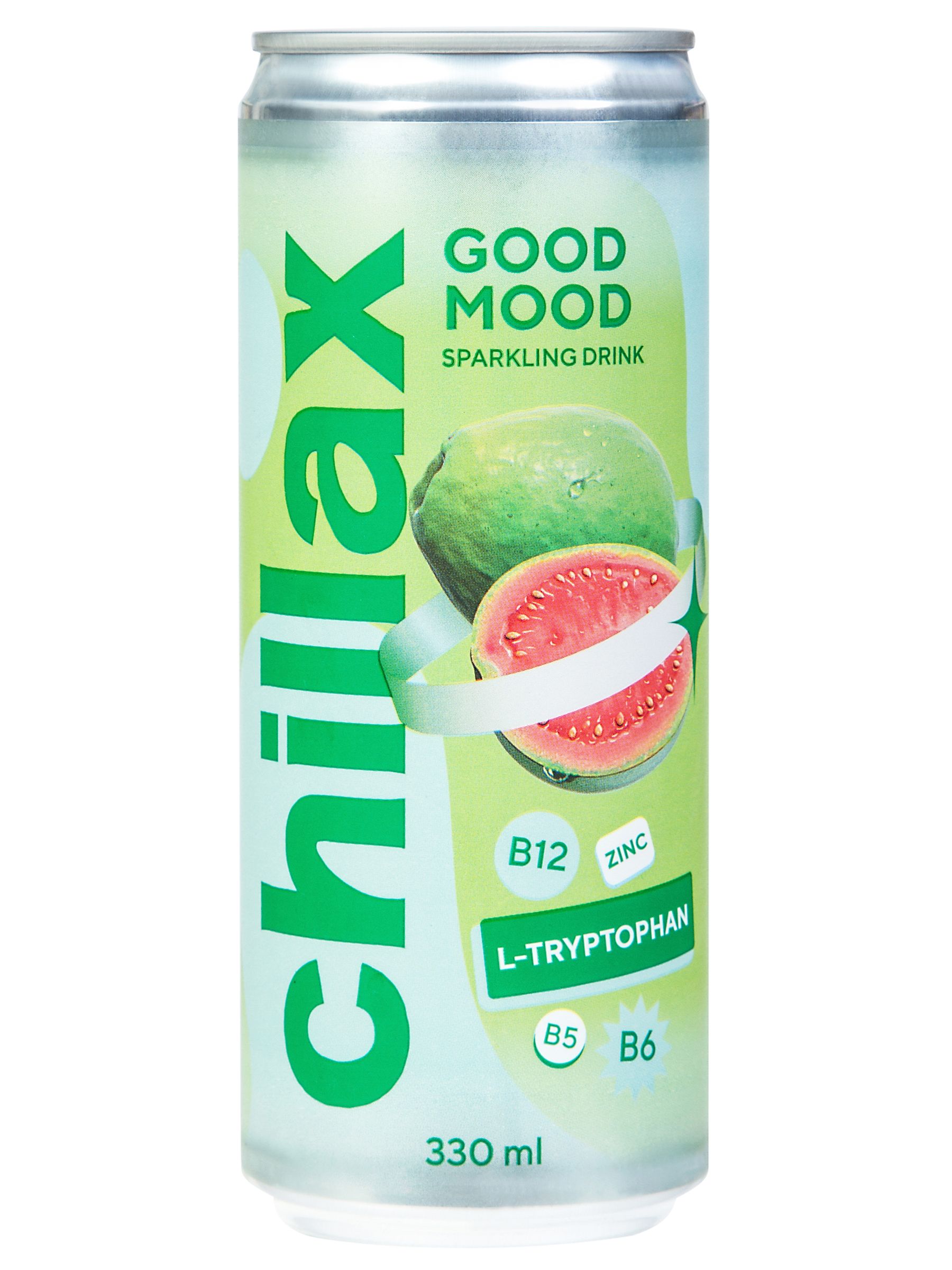 Безалкогольные слабогазированные функциональные напитки Chillax со вкусом гуавы
