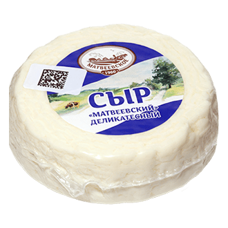 Сыр Матвеевский «Деликатесный» 45% жир. (адыгейский) 1 кг ср/хр 30 дней