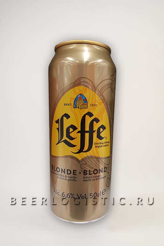 Пиво Leffe blonde (Леффе Блонд) 0.5 л банка