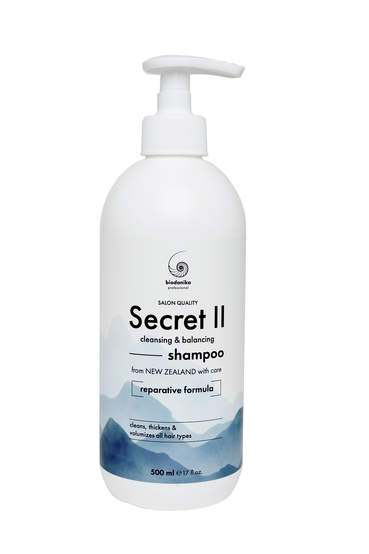 Шампунь для волос профессиональный, восстанавливающая формула с таурином BIODANIKA Professional Secret II cleansing&balancing Shampoo, 500 мл