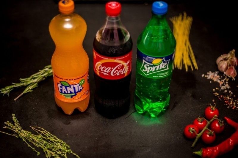 Coca-cola, Fanta, Sprite, Pepsi, Borjomi.