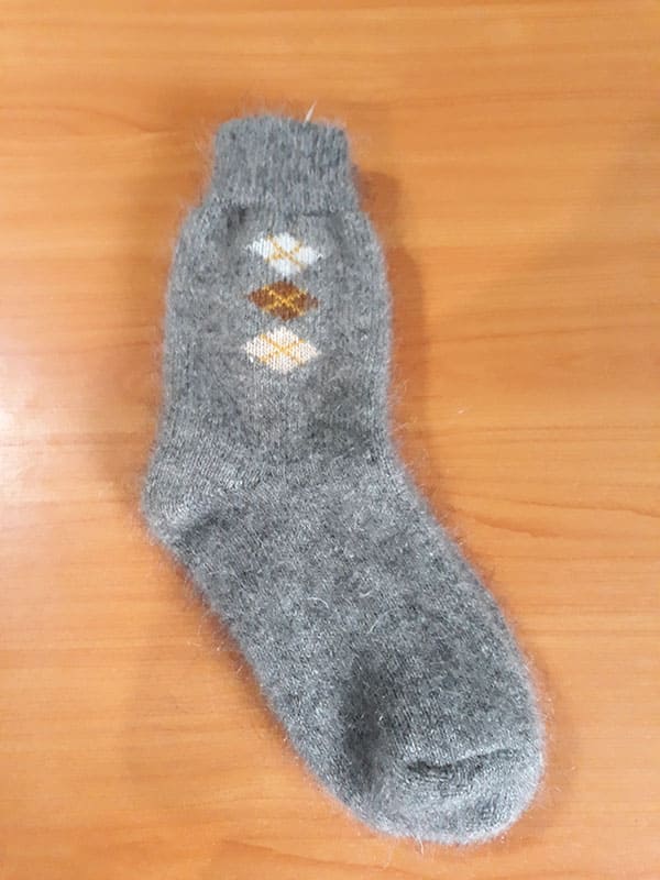 Носки пуховые мужские в стиле минимализма