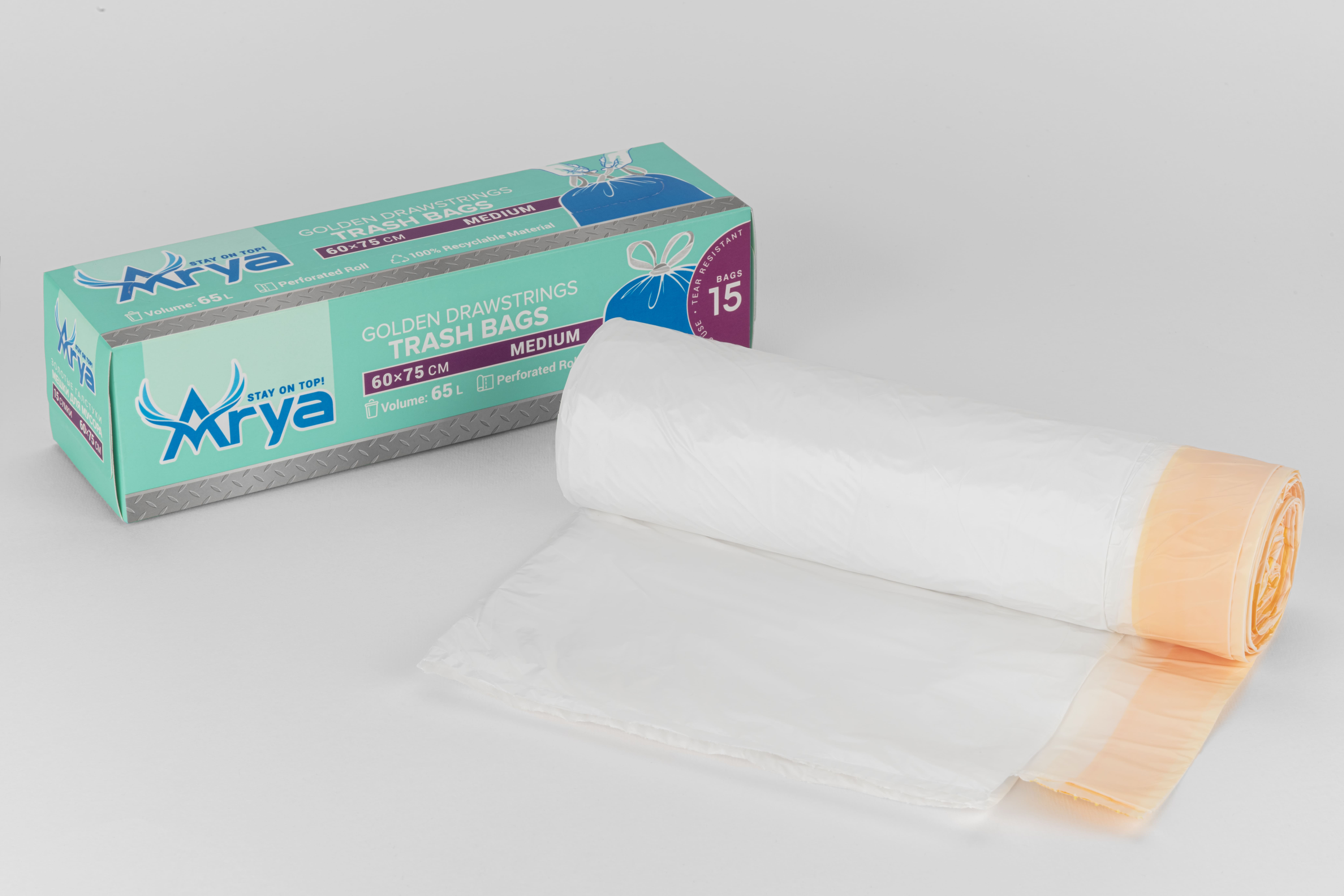 Мусорные пакеты 65л