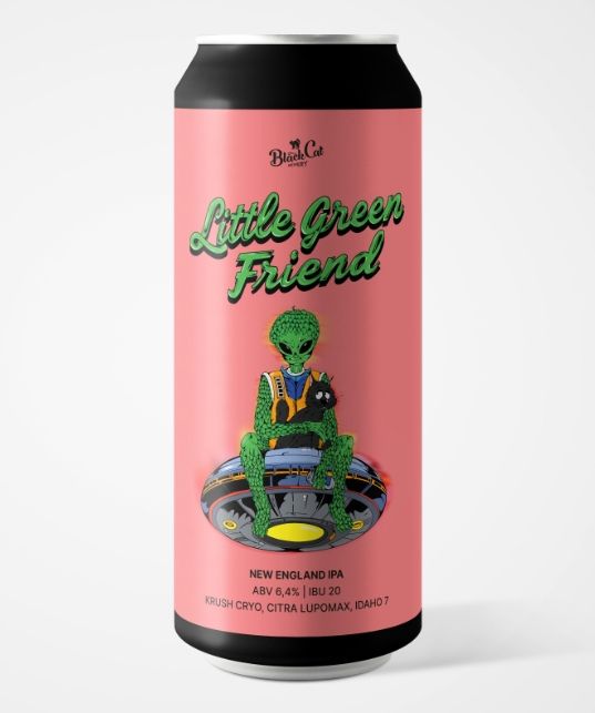 BLACK CAT, Little Green Friend Жб 0,45 / 0,5 New England IPA AVB 6.4