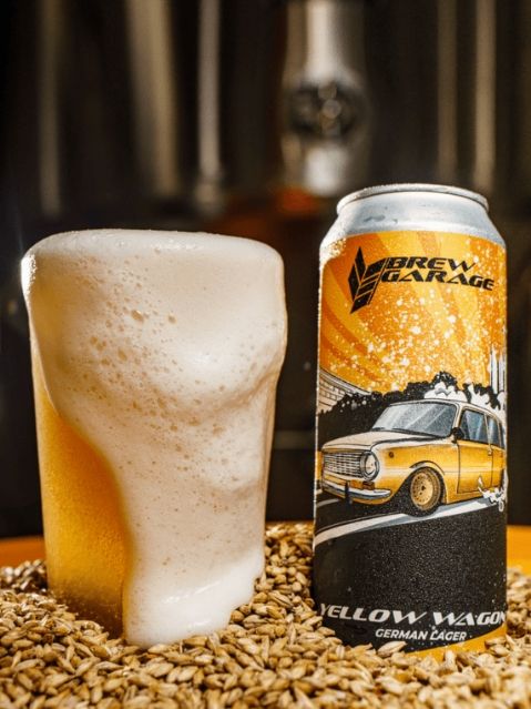 BREW GARAGE, Yellow Wagon Жб 0,33 German lager AVB 4.5 | OG 11 | IBU 10
