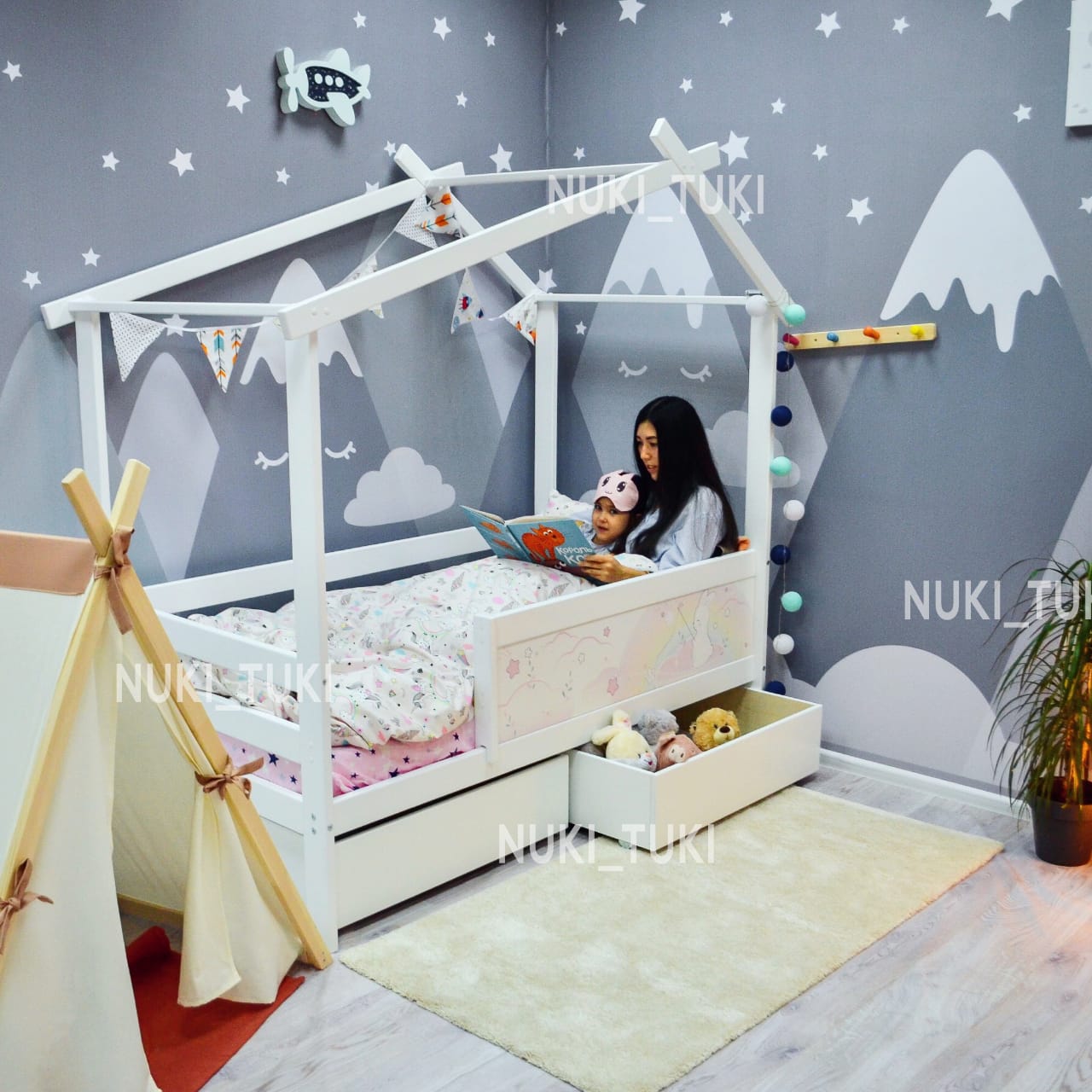 Кровать детская Home 1 с УФ