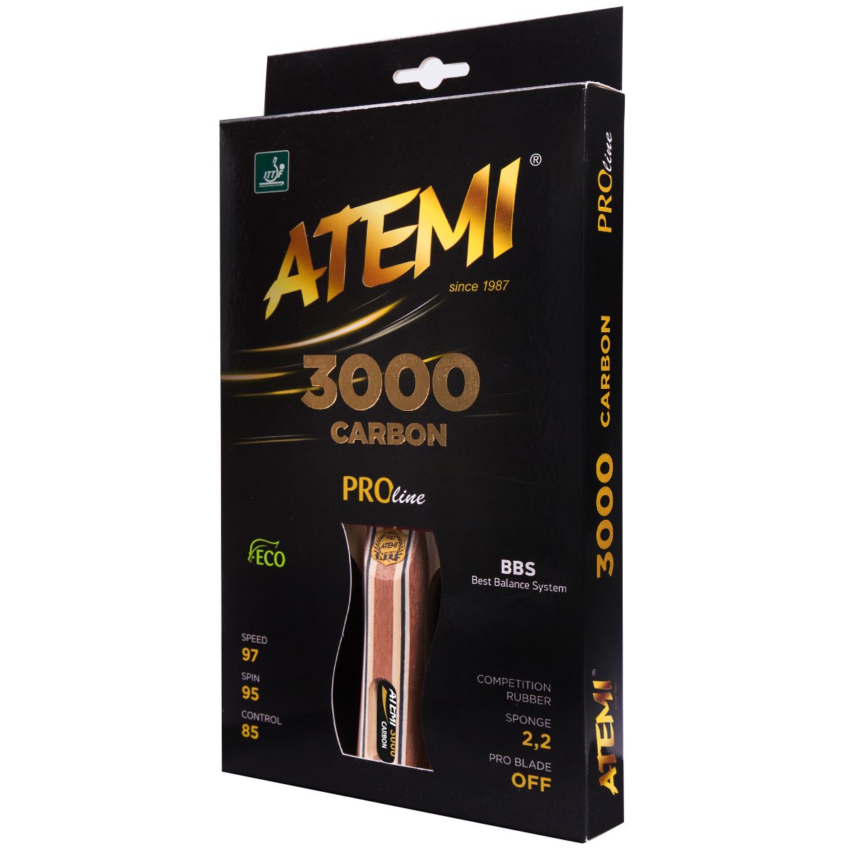 Ракетка для настольного тенниса ATEMI PRO 3000 Carbon