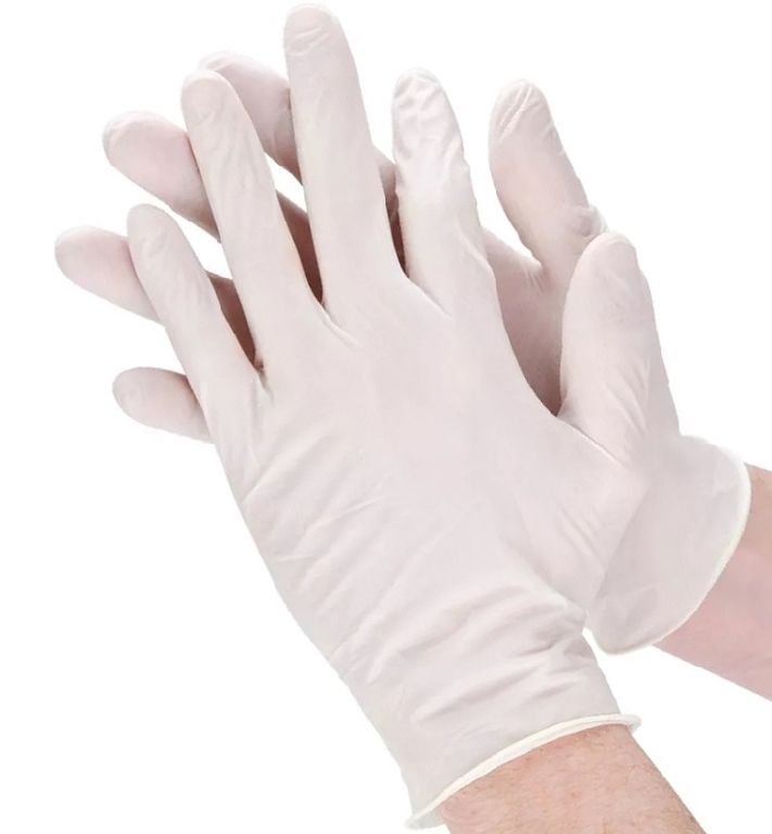 Перчатки медицинские Виниловые MedMarket белые