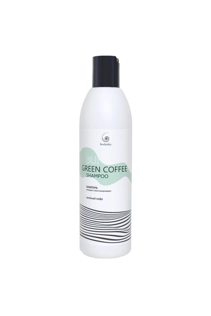 Шампунь для волос c гиалуроновой кислотой и кофеином из зеленого кофе BIODANIKA Bui Green Coffee Shampoo, 300 мл