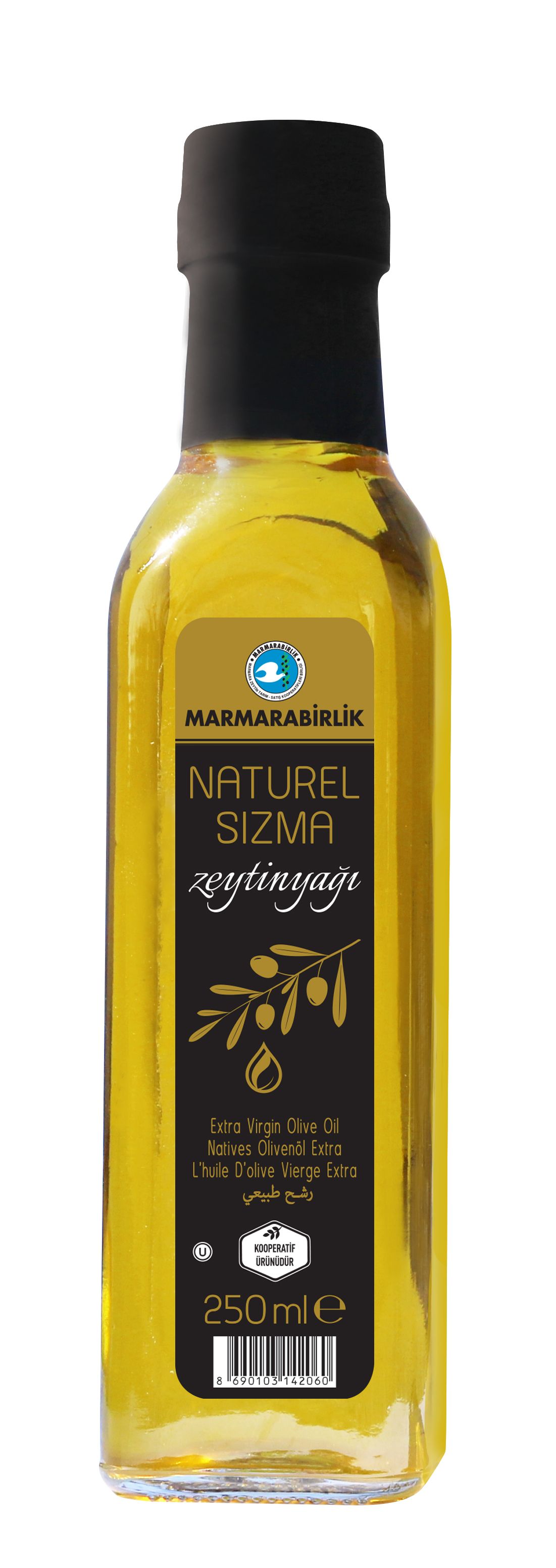 Масло оливковое натуральное EXTRA VIRGIN первого холодного отжима, ст/бут 250 мл