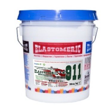 Эластомерик 911 Гидробарьер (RAL 8017 темно-коричневый) (20 кг) однокомпонентное эластичное цветное покрытие для гидроизоляции и окраски металлических и шиферных крыш