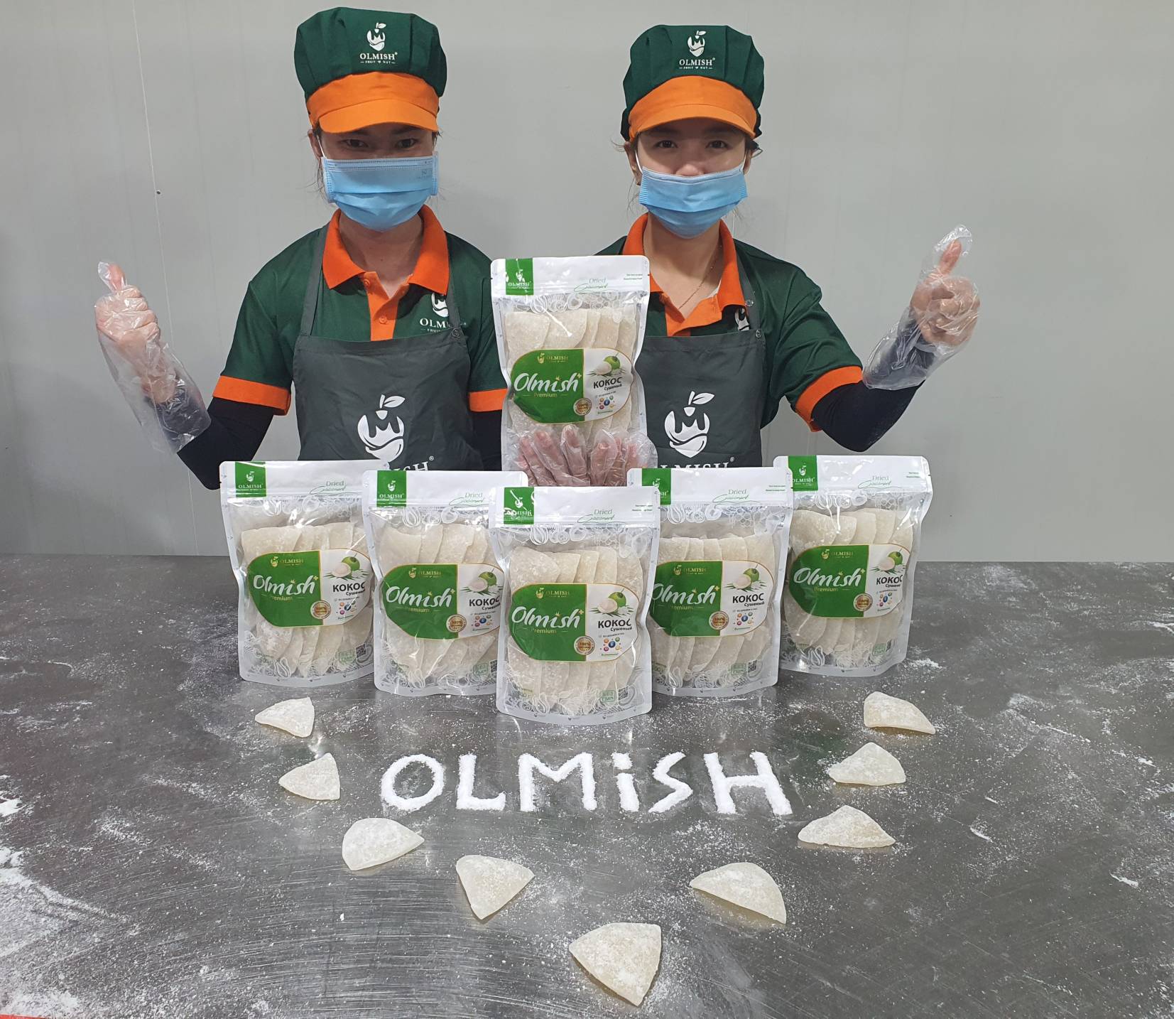 Кокос Сушеный Оптом Olmish Premium напрямую с завода Вьетнама